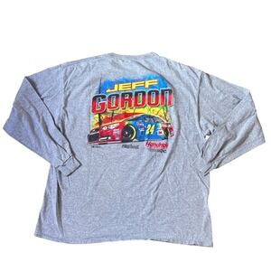 Hendrick Motorsports Jeff Gordon T-Shirt Mens Grey Racing Graphic‎ SIZE XXL